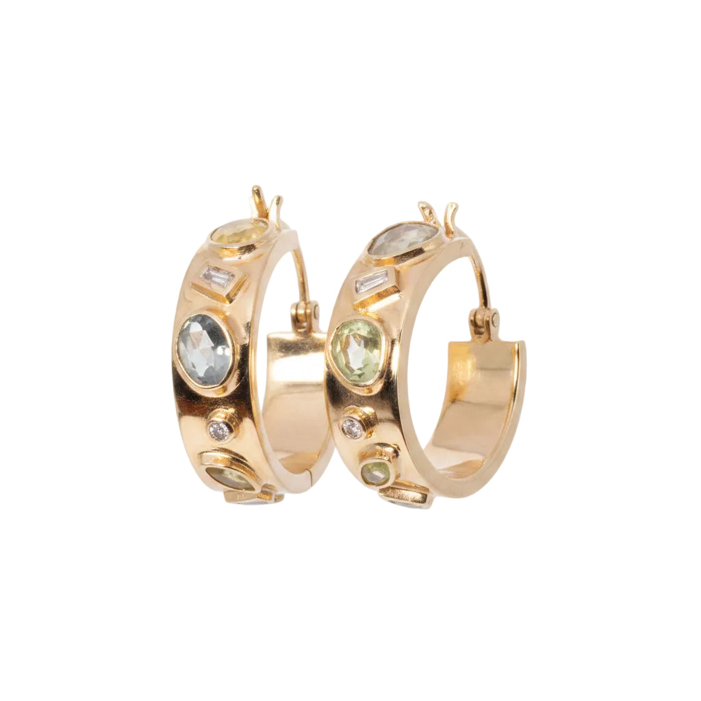 Large Confetti Hoops